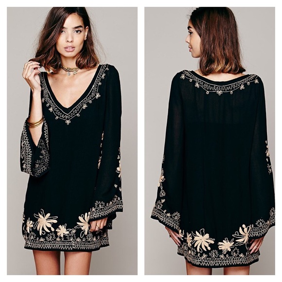 Free People Dresses & Skirts - free people • skyfall embroidered mini dress